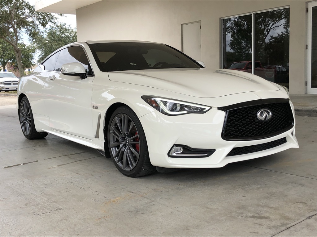 In Network Pre Owned 2017 Infiniti Q60 Red Sport 400 Rwd 2d Coupe